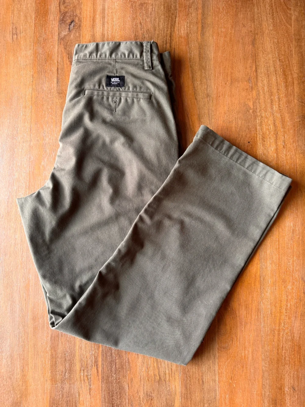 Vans Men's Chino Pants in Olive green size 30